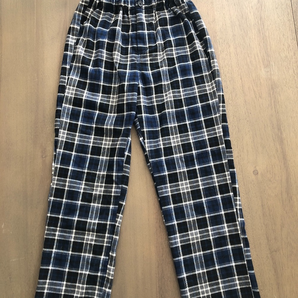 John Galt Blue Plaid pants